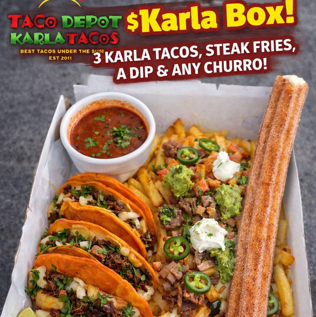 $12 Dollar Karla Churro Box w/ steak Fry.