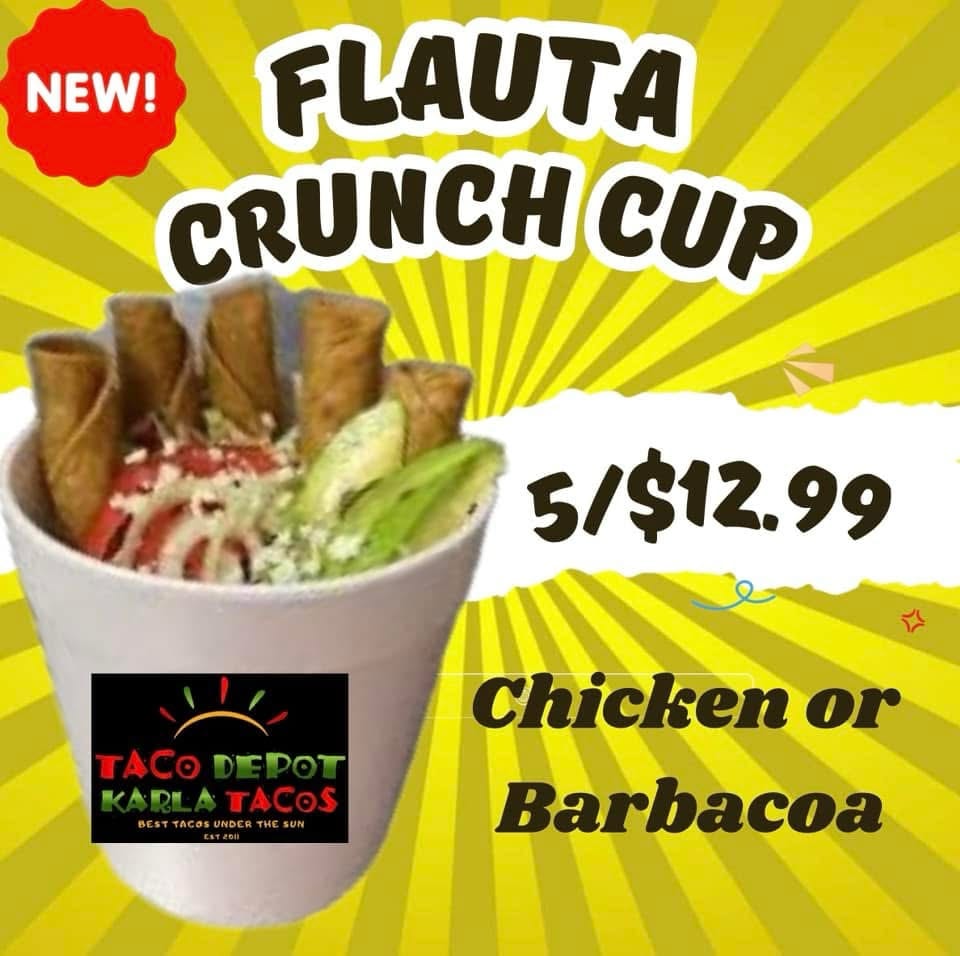 Flauta Crunch Cup.