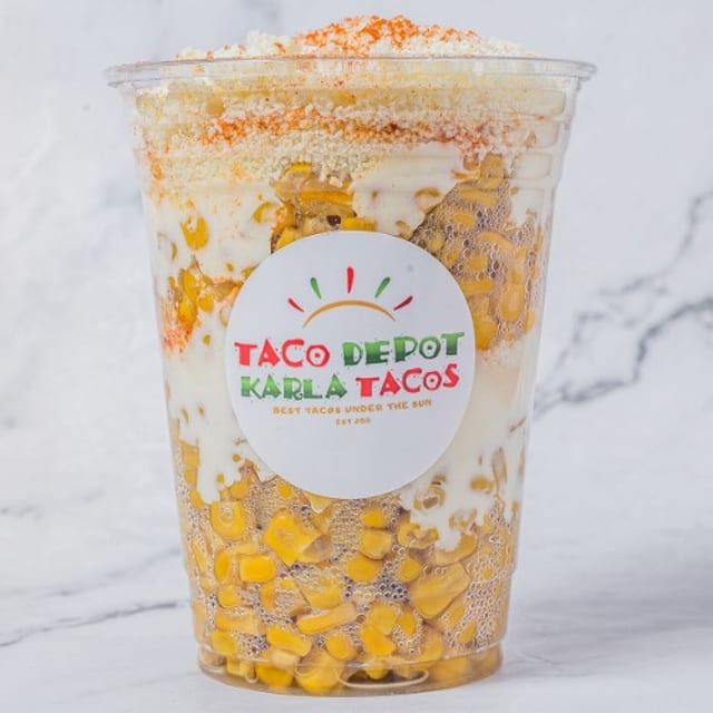 Elote / Corn in a Cup.