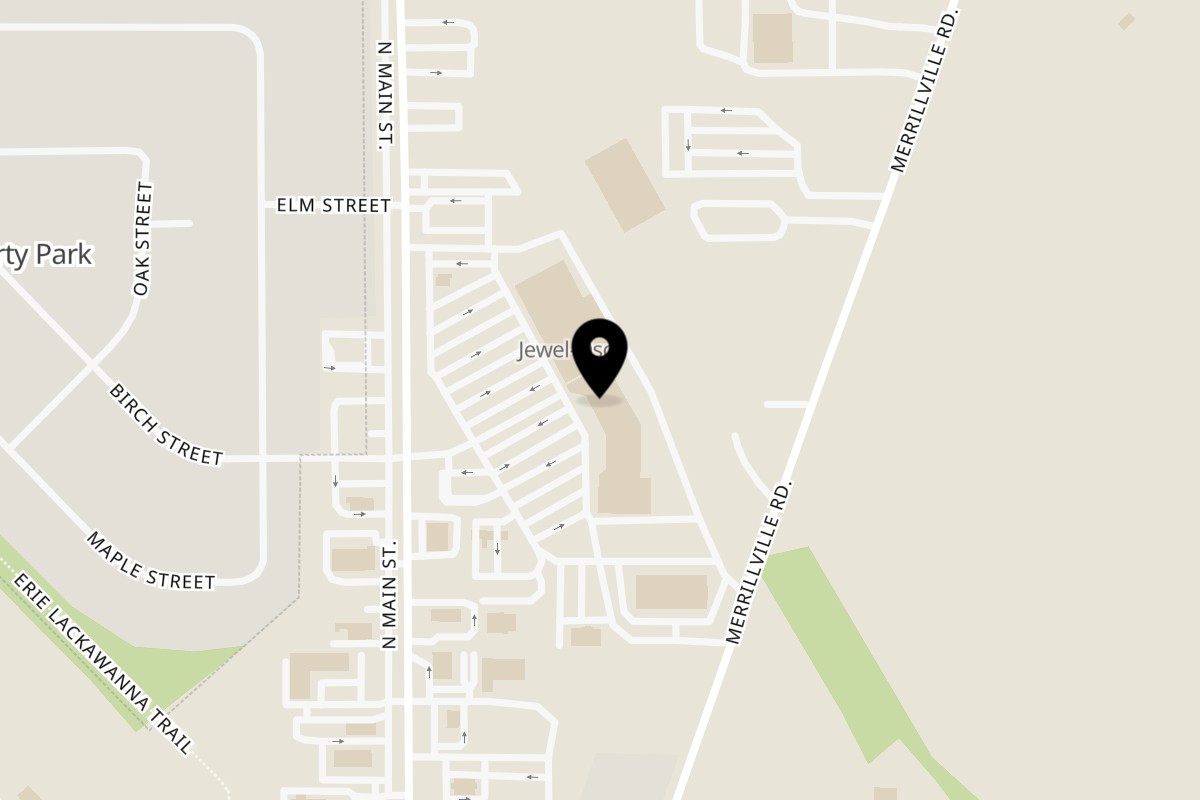 Map showing the location of Taco Depot Crown Point on 1234 N Main St in Crown Point