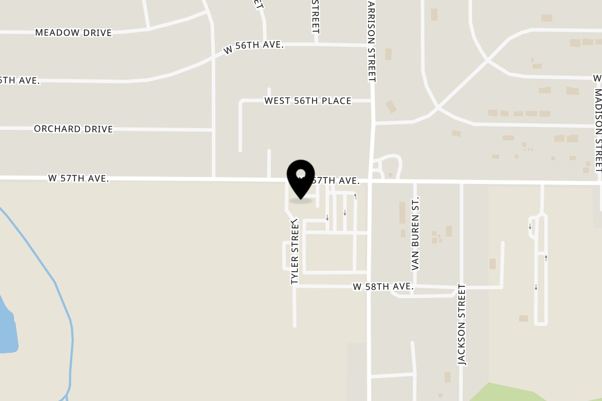 Map showing the location of Taco Depot Merrillville on 851 W 57th Ave in Merrillville